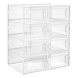 Botník, 44cm, plast, biely, ABO-E1008 WT