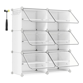 Botník, 83cm, plast, biely, ABO-E1033 WT
