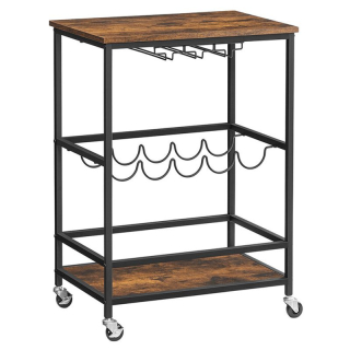 Pojazdný úložný vozík, 60cm, hnedý, APV-E1187 OLW