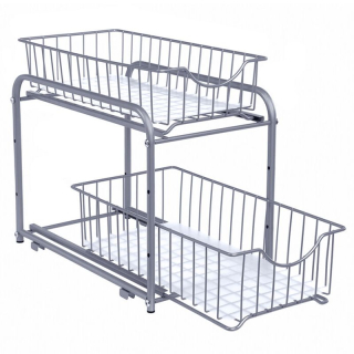 Organizér, 21cm, kov, strieborný, AUK-E1017 CR