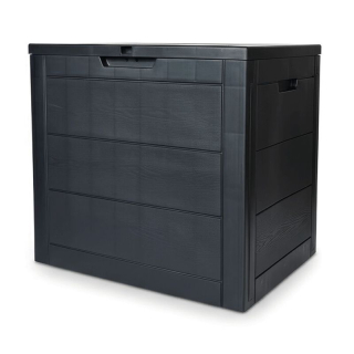 Záhradný úložný box, 56cm, plast, sivý, AZB-G2035 GREY