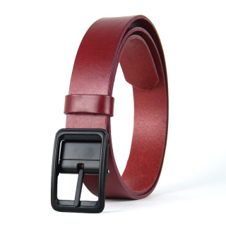 Kožený opasok BLACKFORGE, Bordový