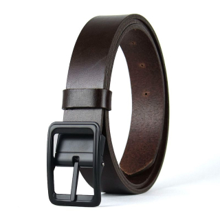 Kožený opasok BLACKFORGE, Tmavo hnedý