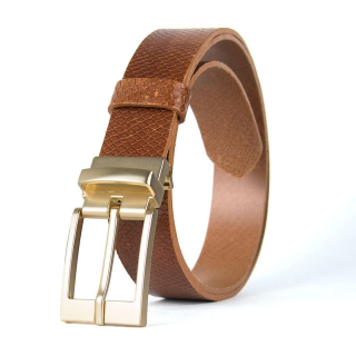 Kožený opasok AURELIA SNAKE, hnedý