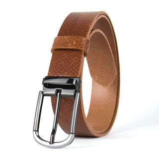 Kožený opasok ONYX EDGE SNAKE, hnedý