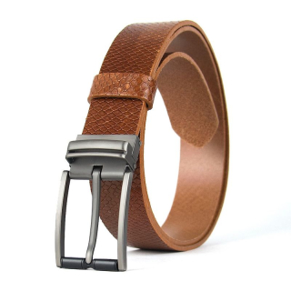 Kožený opasok TITAN SHADOW SNAKE, hnedý