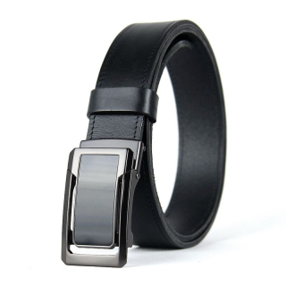 Kožený opasok GRAPHITE CORE s brzdovou prackou, Čierny