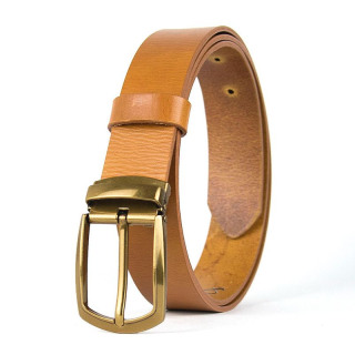 Kožený opasok HERITAGE, Koňakový
