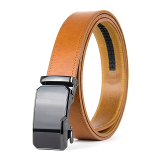 Kožený opasok NOBLEFORCE s automatickou prackou, Koňakový