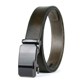 Kožený opasok NOBLEFORCE s automatickou prackou, Olivový