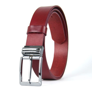 Kožený opasok OBSIDIAN, Bordový