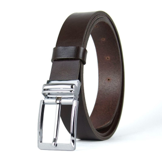 Kožený opasok OBSIDIAN, Tmavo hnedý