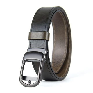 Kožený opasok PEARL FLOW s brzdovou prackou, Olivový