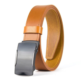 Kožený opasok PHANTOM s brzdovou prackou, Koňakový