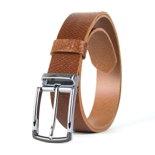 Kožený opasok SILVERLINE SNAKE, hnedý