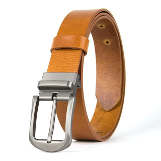 Kožený opasok STEEL NOVA, Koňakový