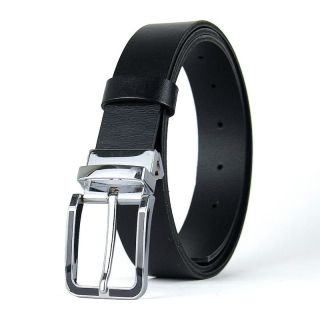 Kožený opasok STRIKE, Čierny