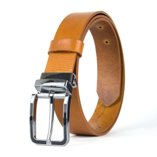 Kožený opasok STRIKE, Koňakový