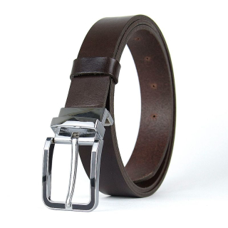 Kožený opasok STRIKE, Tmavo hnedý