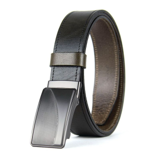 Kožený opasok TITAN CURVE s brzdovou prackou, Olivový