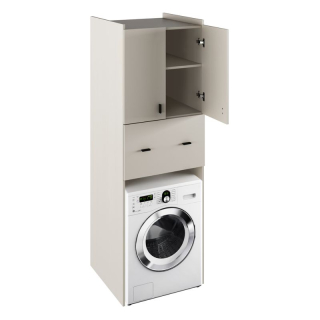 Hlboká skrinka nad práčku, 64cm, kašmír, NATALI TYP 9