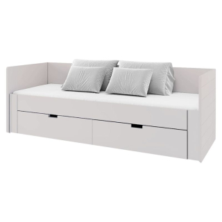 Rozkladacia posteľ, 90-180x200, s roštom, kašmír, ANTONY