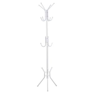 Vešiak, 176cm, biely, kov, LORIK TYP 1