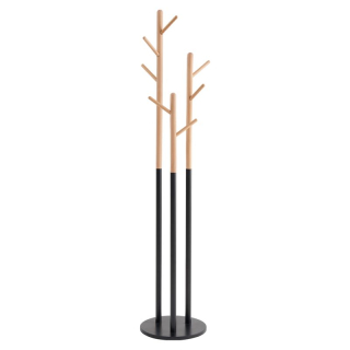 Vešiak, 171cm, čierny, prírodný, TAVEL