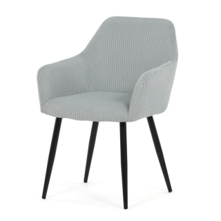 Jedálenská stolička, modrá, menčestrová látka, DCH-V4009 BLUE6