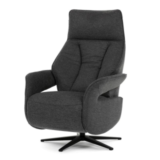 Relaxačné kreslo, elektrické zabudované ovládanie, sivá látka, TV-B3973 GREY2