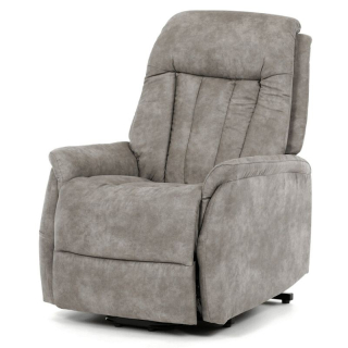 Polohovacie kreslo, elektrické, sivá látka vintage, TV-Q8575 GREY3