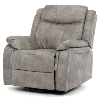 Polohovacie kreslo, elektrické, sivá látka vintage, TV-Q8668 GREY3
