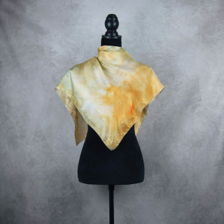 Hodvábna šatka VZOR_35, 80 x 90cm, nadčasová elegancia z prírodného hodvábu