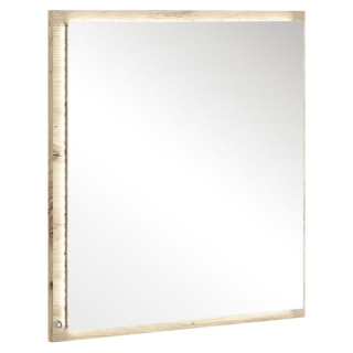 Zrkadlo s LED osvetlením, 60cm, dub artisan, COLOS 60