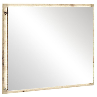 Zrkadlo s LED osvetlením, 80cm, dub artisan, COLOS 80