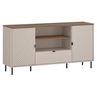 TV stolík, 149cm, kašmír, dub castello, EYCO 2D1S/150