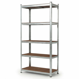 Regál, 90cm, kov, strieborný, AUR-G2090 SIL