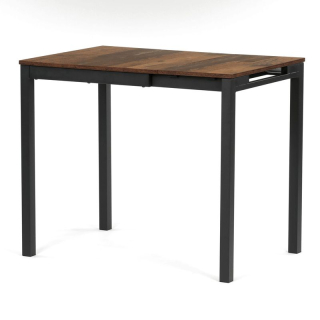 Jedálenský stôl rozkladací, 60-90x60cm, melamín, old wood, GDT-206 OLW2