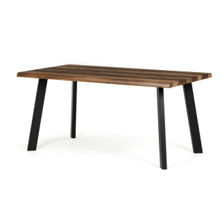 Jedálenský stôl 160x90cm, MDF, kov, old wood, HT-F4516 OLW