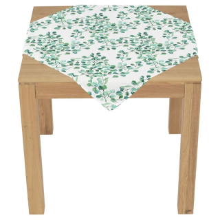 Obrus, vetvy so zelenými lístkami, 100% polyester, 80x80cm, UBR126-3