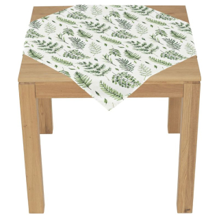 Obrus, mix zelených listov, 100% polyester, 80x80cm, UBR127-3