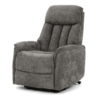 Polohovacie elektrické kreslo, sivá látka, 200kg, TV-H9727 GREY2