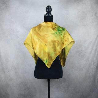 Luxusná hodvábna šatka LIMITED_320, Vyrobená na Slovensku, 90x90cm