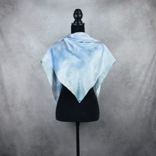 Luxusná hodvábna šatka LIMITED_321, Vyrobená na Slovensku, 90x90cm