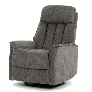 Polohovacie kreslo, sivá látka, 200kg, TV-H9327 GREY2