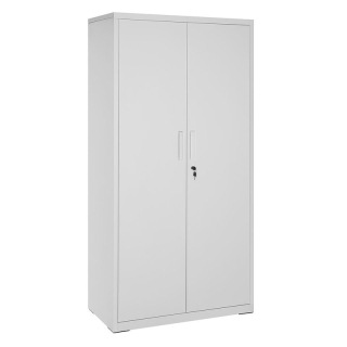 Úložná skriňa 80x40x180cm, kov, biela, AUS-E1115 GREY