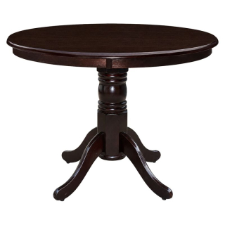 Jedálenský stôl, okrúhly 106cm, gaštan, TABLOS NEW