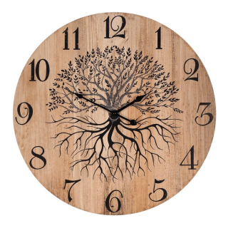 Hodiny nástenné, MDF, strom života, 58cm, HA1661