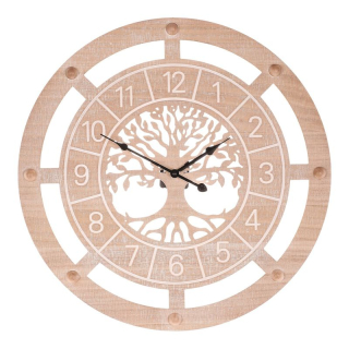 Hodiny nástenné, MDF, strom života v strede, 60cm, HW4004