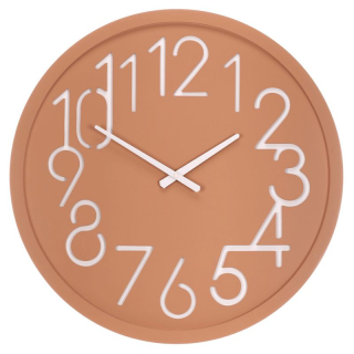 Hodiny nástenné, MDF, krémové, 60cm, HW4023 CRM